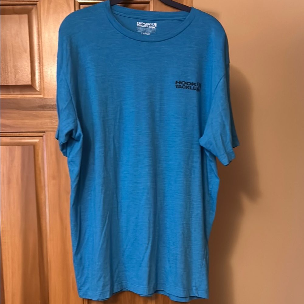 Men's Blue Hook & Tackle T-Shirt, size L